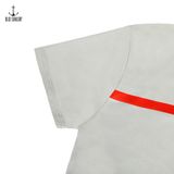  Áo thun nam họa tiết Old Sailor - O.S.L RED LINE TEE - GREY - ATXA31004 - Big size upto 5XL - 2023 