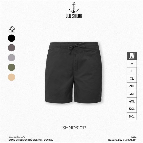  Quần Short Nam Kaki Old Sailor - SHND31013 - Big Size upto 6XL 