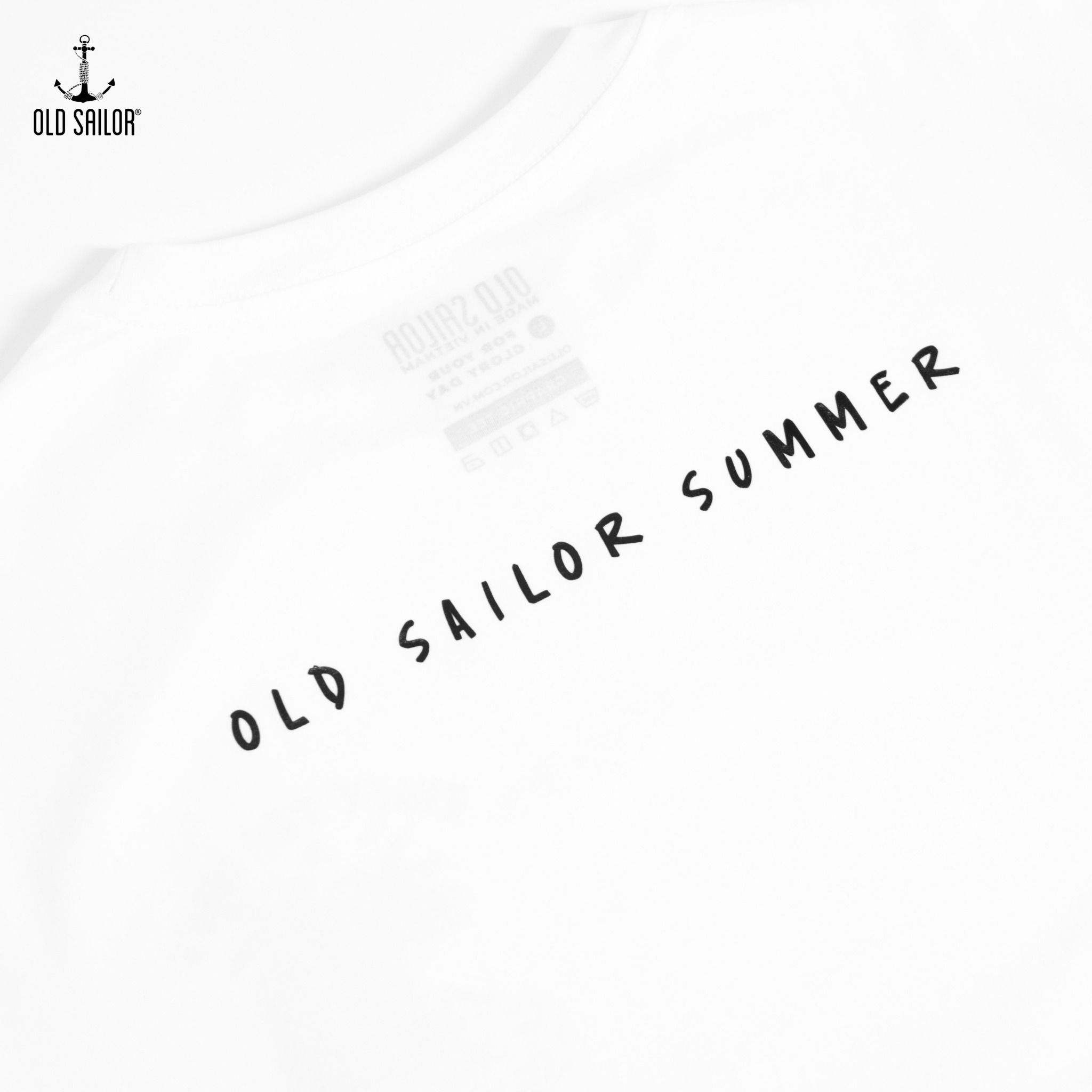  Áo thun họa tiết nam Old Sailor - O.S.L SURF TIMMING TEE - WHITE - ATGA99007 - trắng - Big size upto 5XL - 2023 