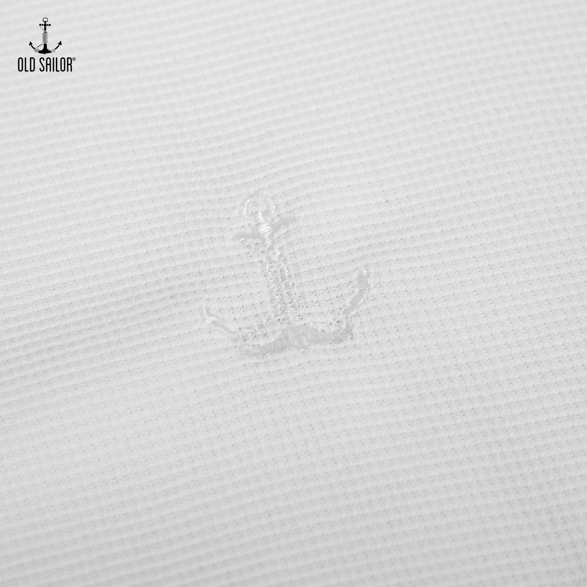  Áo polo phối cổ Old Sailor - white - PLGA88563 - trắng - Big size upto 5XL 