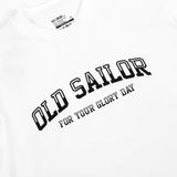  Áo thun nam Old Sailor - O.S.L OLD SCHOOL TEE - WHITE - ATGA88534 - trắng - Big size upto 5XL 