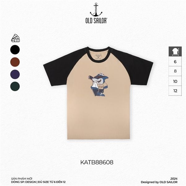  Áo Thun Trẻ Em Họa Tiết Cá Mập Old Sailor - KATB 88608 
