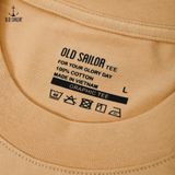  Áo thun nam in họa tiết Old Sailor - O.S.L TEE - BEIGE - ATBE88537 - be - Big size upto 5XL 