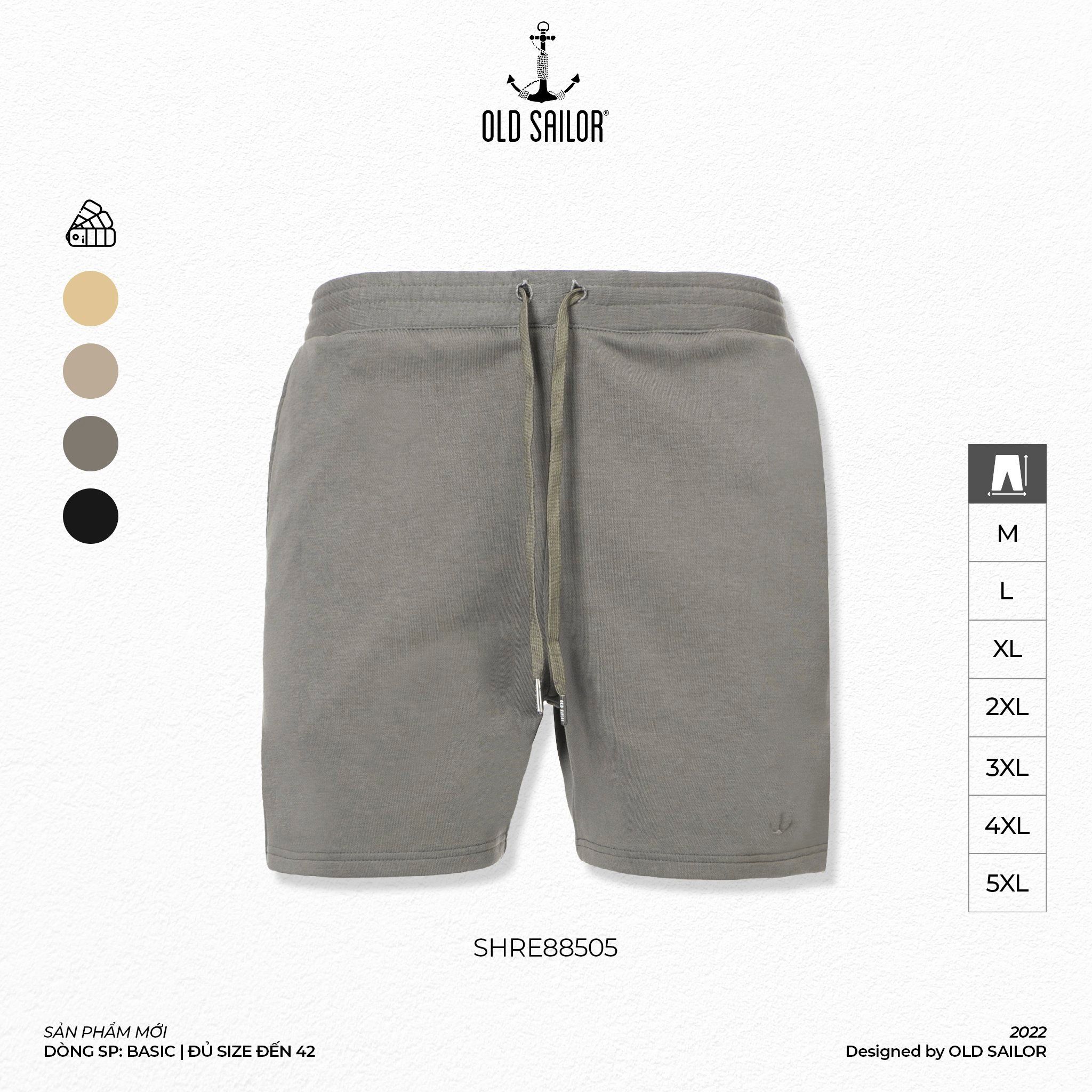  Quần Short Nam Thun Old Sailor - SHRE88505 - Big Size upto 5XL - KM50 