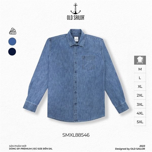  Áo khoác denim Old Sailor - SMXL88546 - Big Size Upto 5XL 