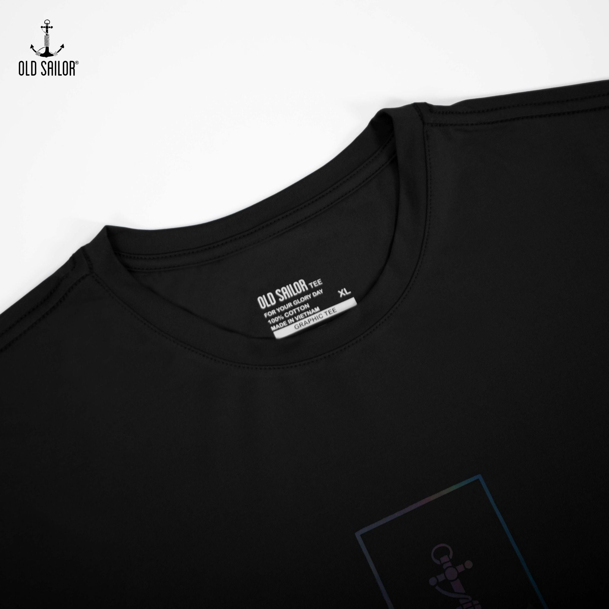  Áo thun thể thao phản quang Old Sailor - O.S.L ACTIVE TEE - BLACK - ATDE88538 - đen - Big size upto 5XL 