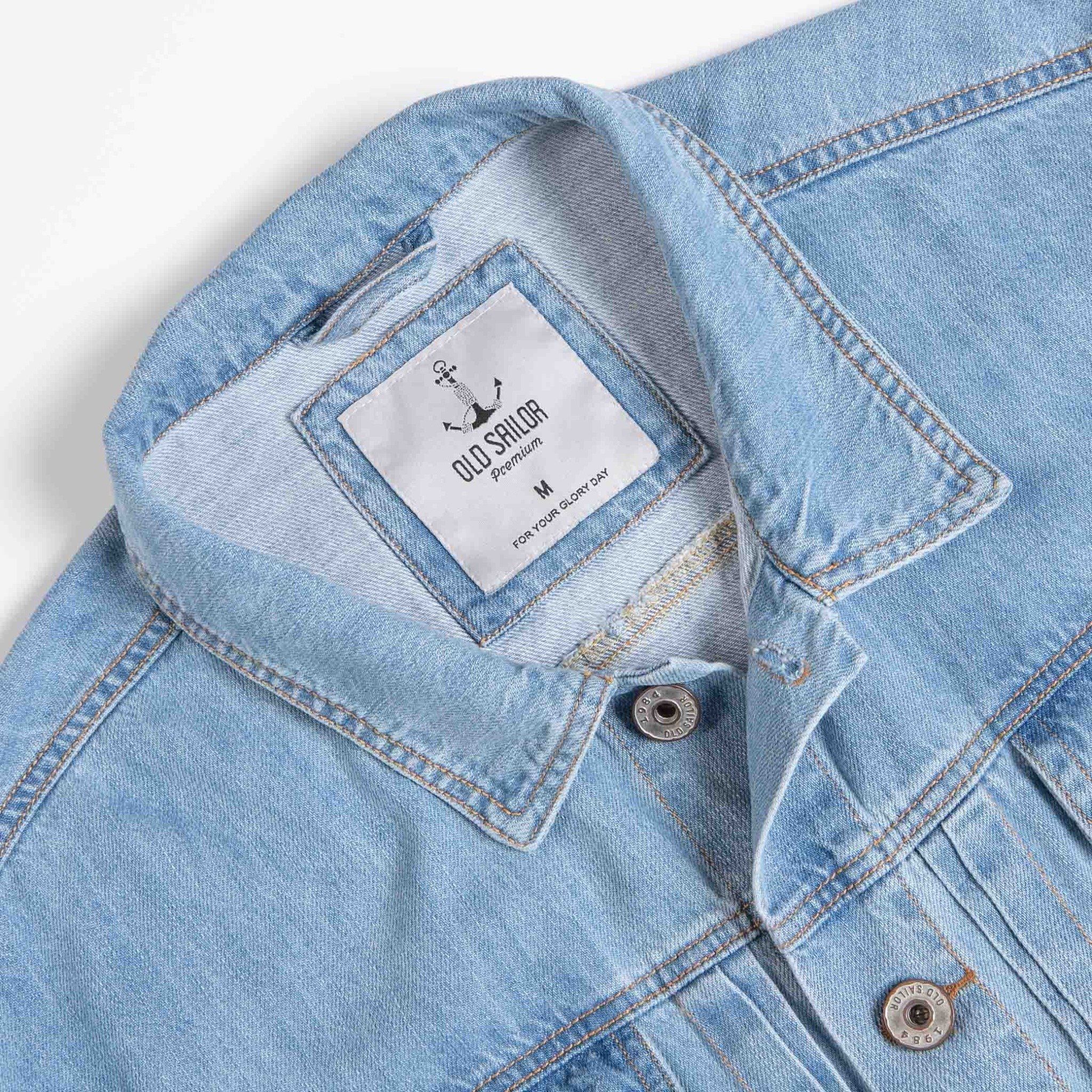  Áo Khoác Denim Phom oversize Old Sailor - JKXN44639 - Big size upto 4XL 