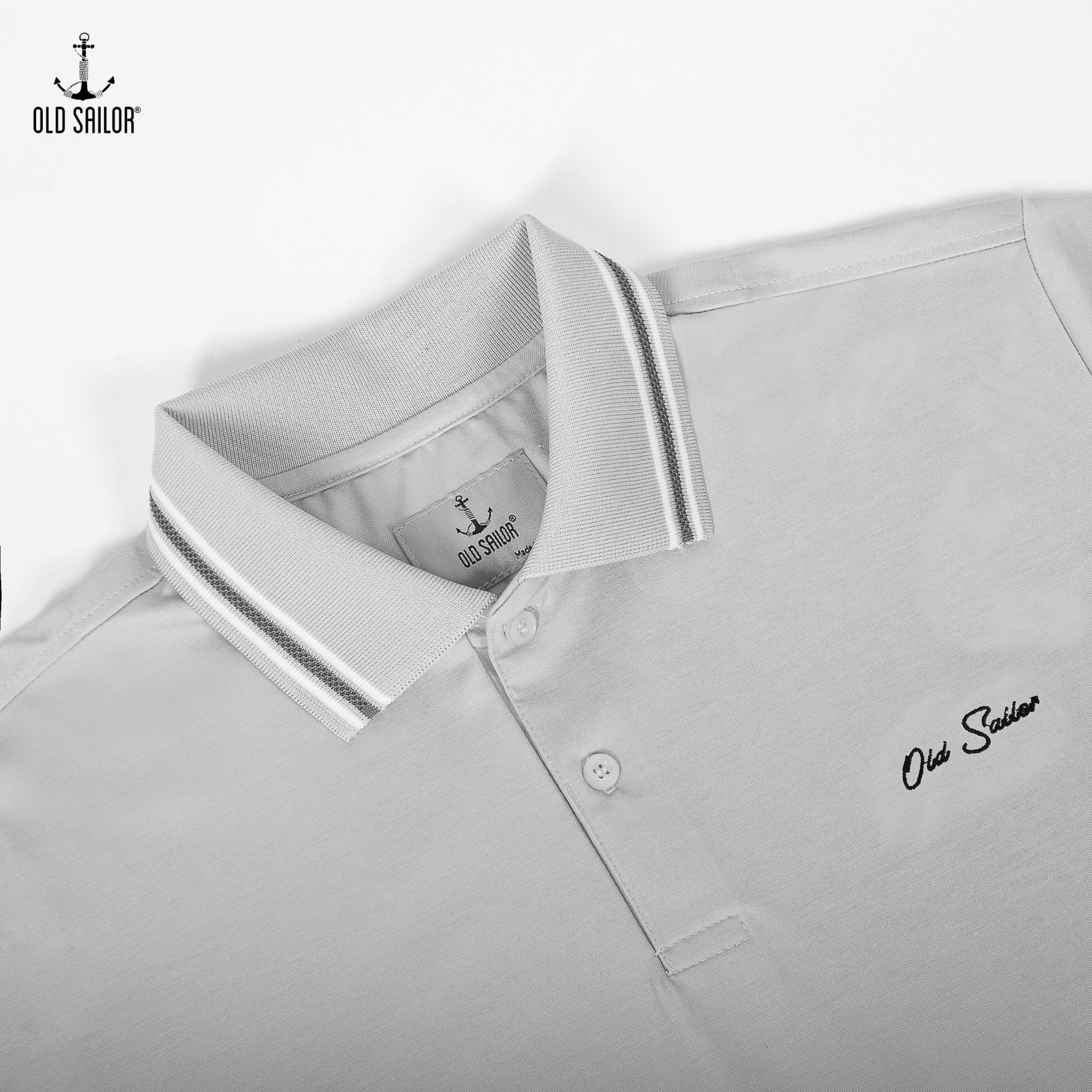  Áo polo vải tính năng aero cool Old Sailor - Grey - PLXA33007 - xám - Big Size Upto 5XL 