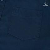  Áo sơ mi nam tay ngắn OldSailor - O.S.L KAKI SHIRT - NAVY - SMXA88548 - xanh đen - Big size upto 5XL 