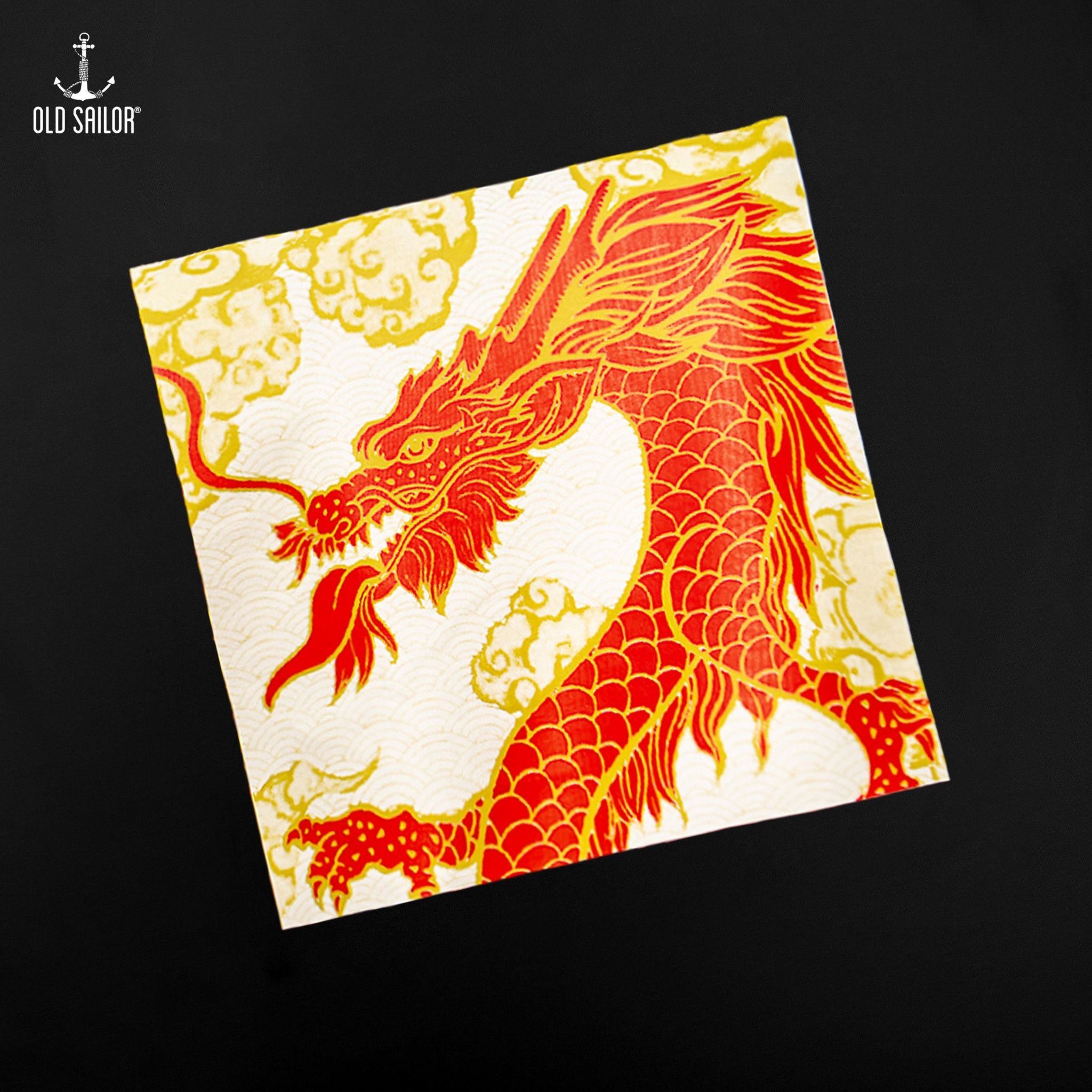  Áo thun in họa tiết Dragon Old Sailor - ATDE88578 - đen - Big Size Upto 5XL 