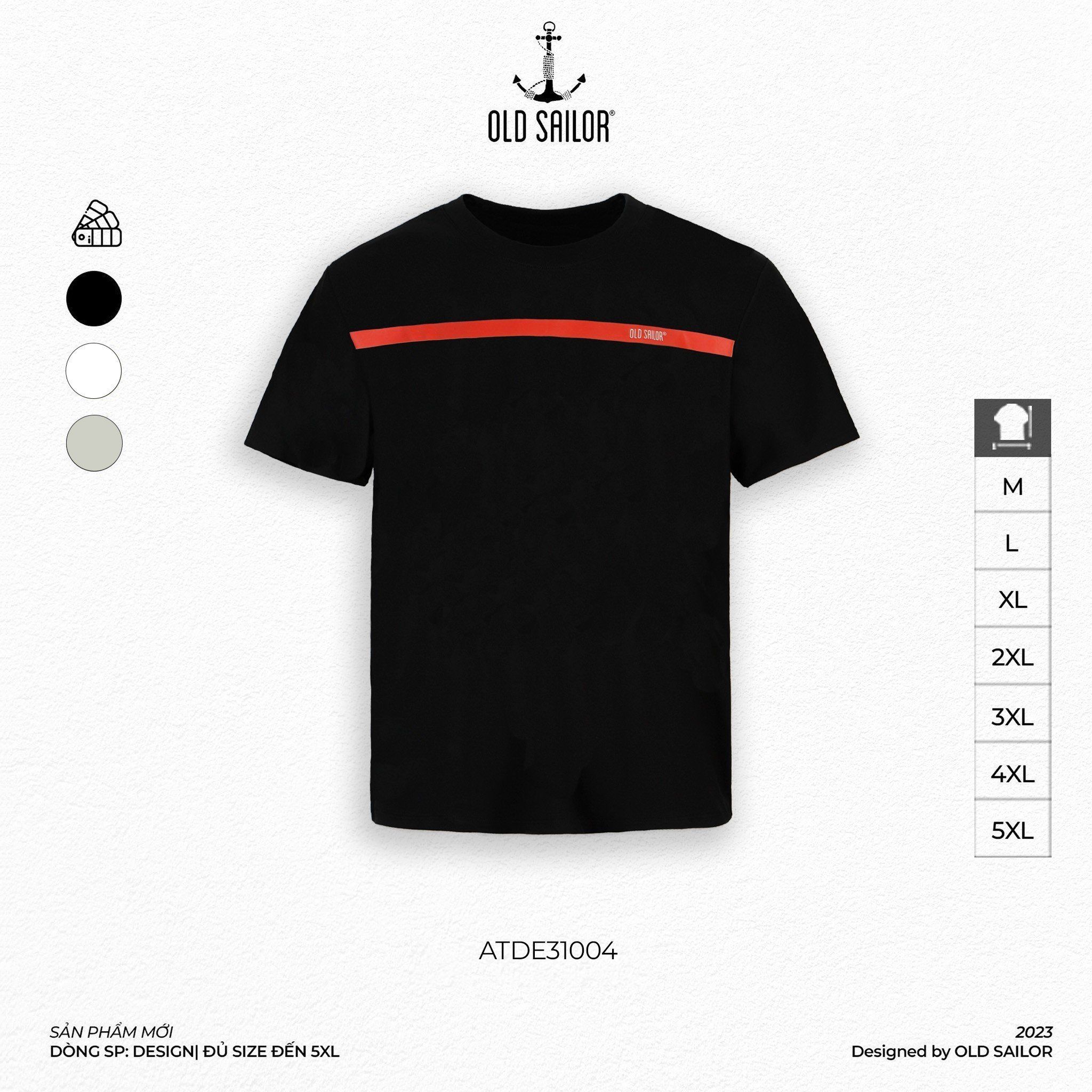  Áo Thun Nam Red Line  Old Sailor - ATDE31004 - Big size upto 5XL 