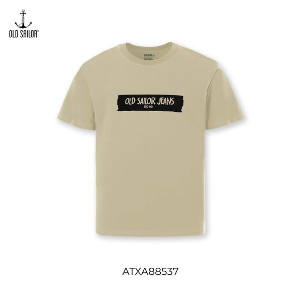  Áo thun nam in họa tiết Old Sailor - O.S.L TEE - GREY - ATXA88537 - xám - Big size upto 5XL 