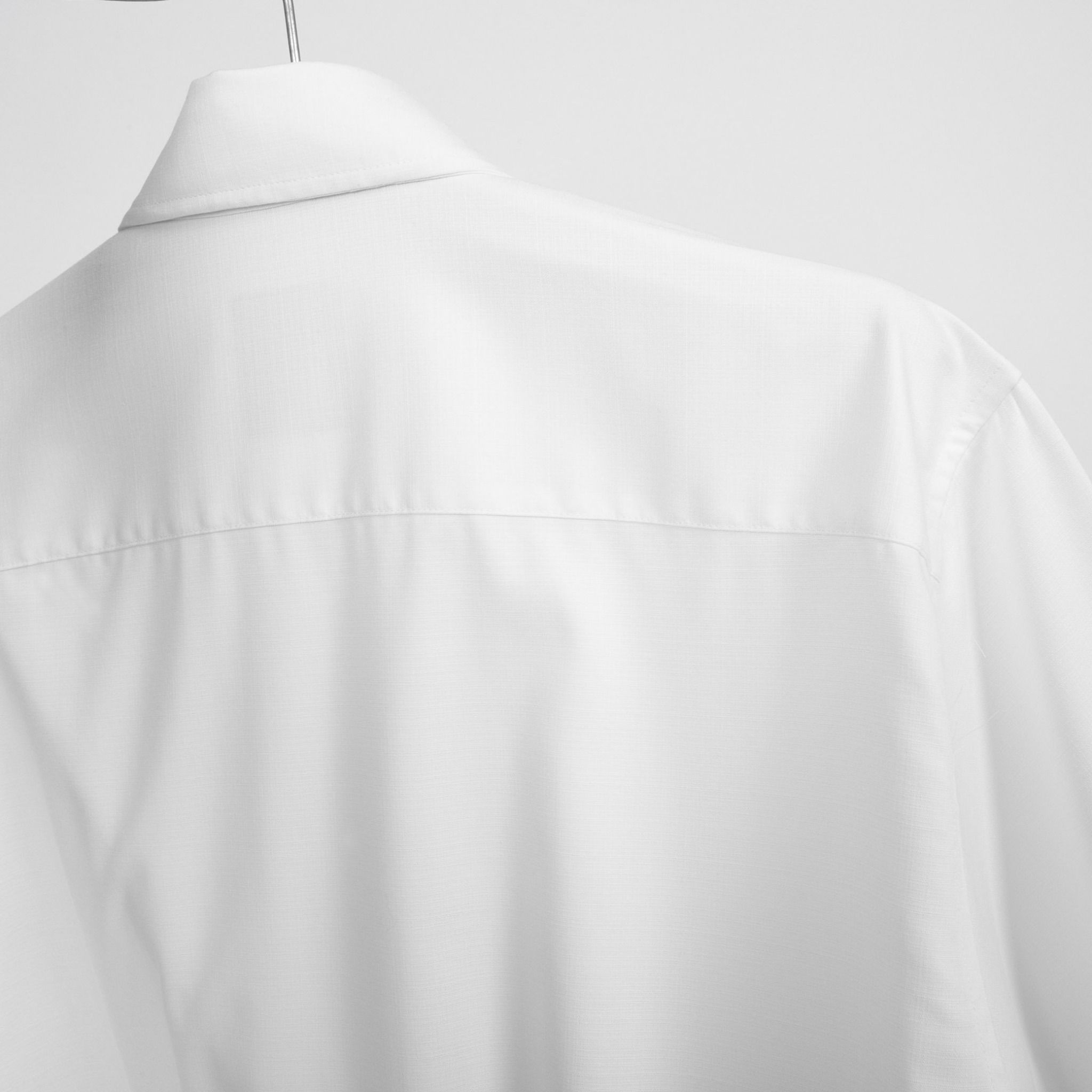  Áo sơ mi nam vải bamboo Old Sailor - O.S.L PREMIUM BAMBOO SHIRT - WHITE - SMGA88545 - Big size upto 5XL 