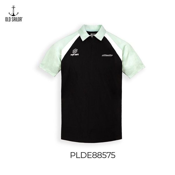  Áo polo block core Old Sailor - PLDE88575 - đen - Big size upto 5XL 