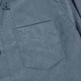  Áo sơ mi nam vải bamboo Old Sailor - O.S.L PREMIUM BAMBOO SHIRT - GREY - SMXD88545 - Big size upto 5XL 