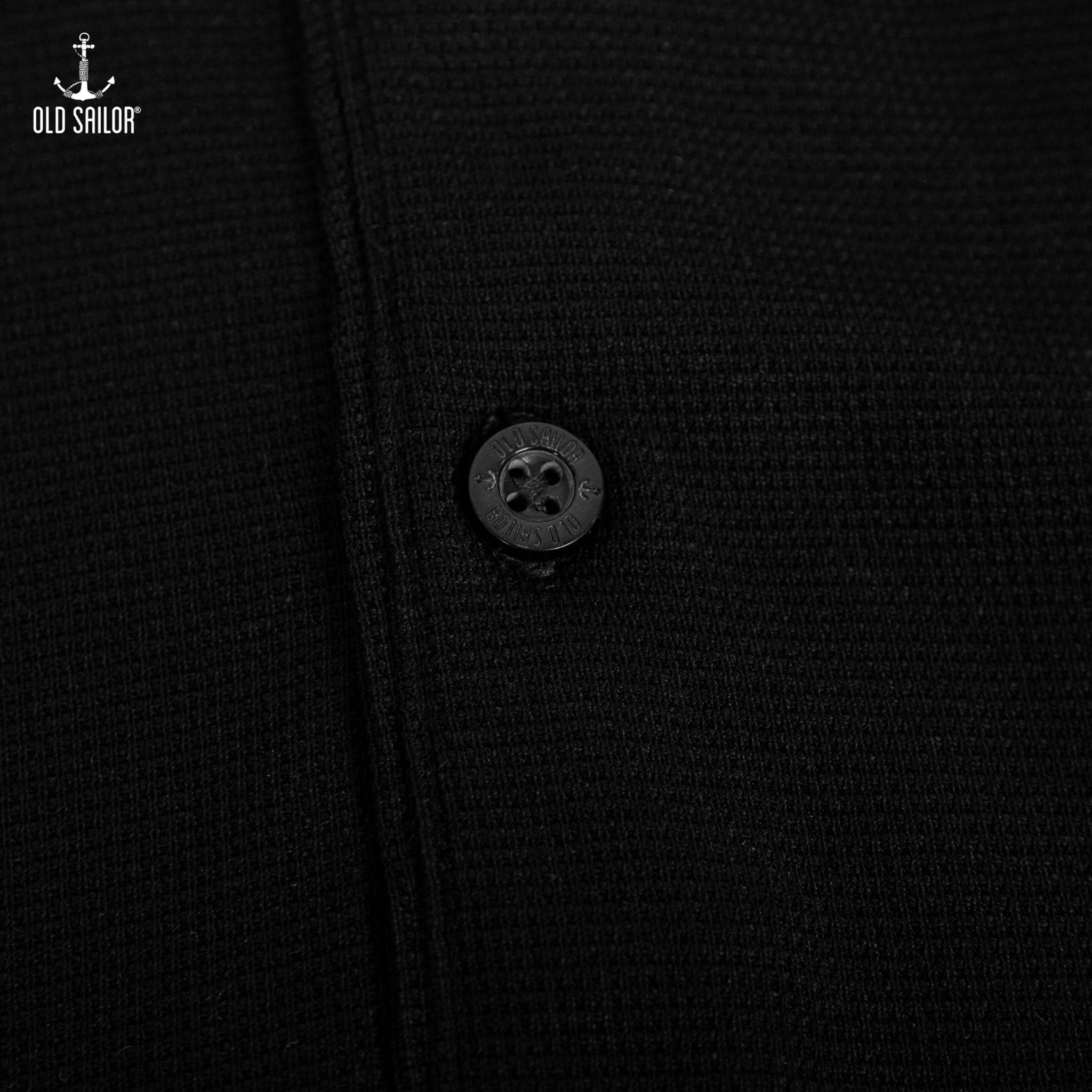  Áo polo phối cổ Old Sailor - Black - PLDE88563 - đen - Big size upto 5XL 