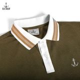  Áo polo mix Old Sailor - PLRE33010 - rêu - Big size upto 5XL 