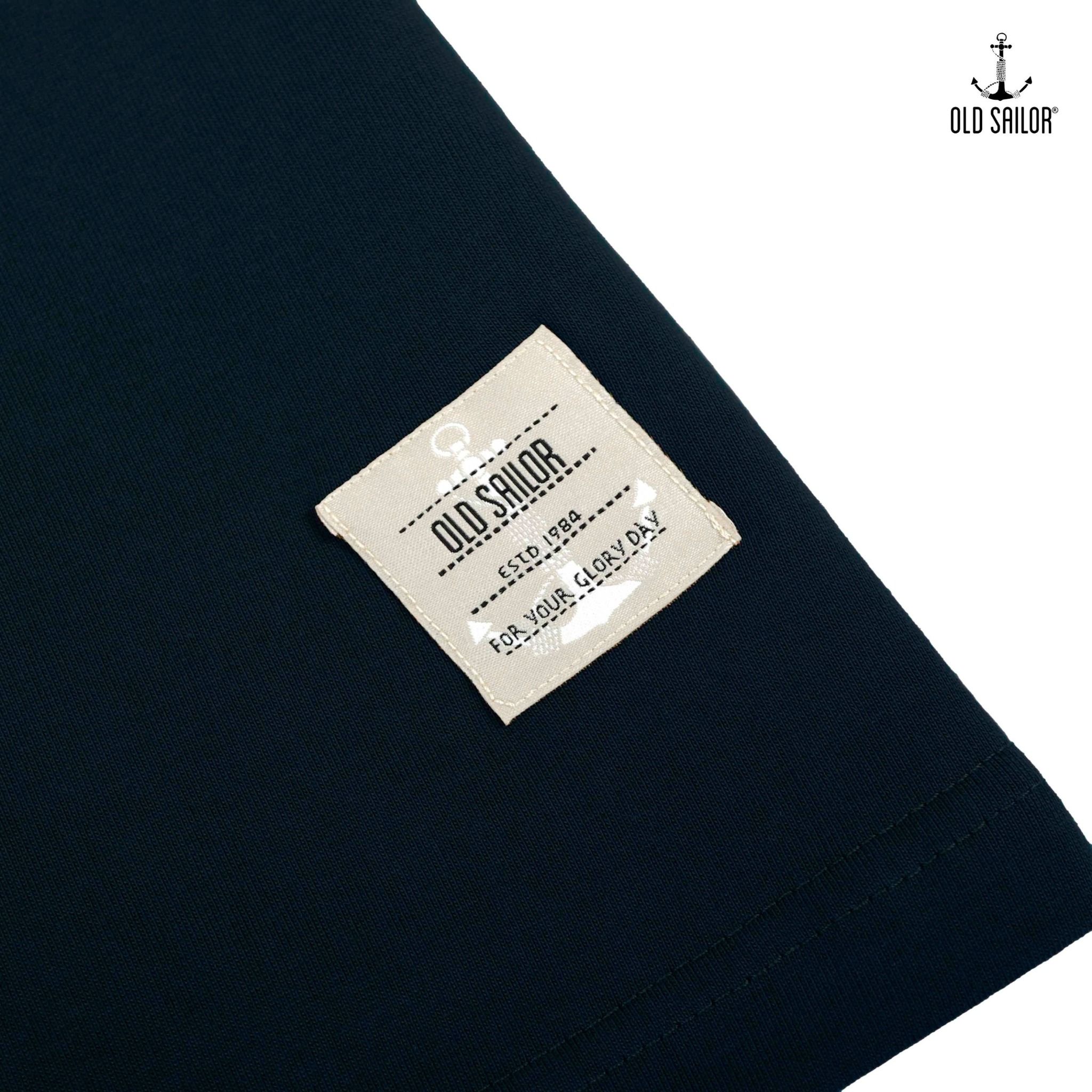  Áo thun nam Old Sailor - O.S.L CUT OUT TEE - NAVY - ATXD88536 - xanh đen - Big size upto 5XL 