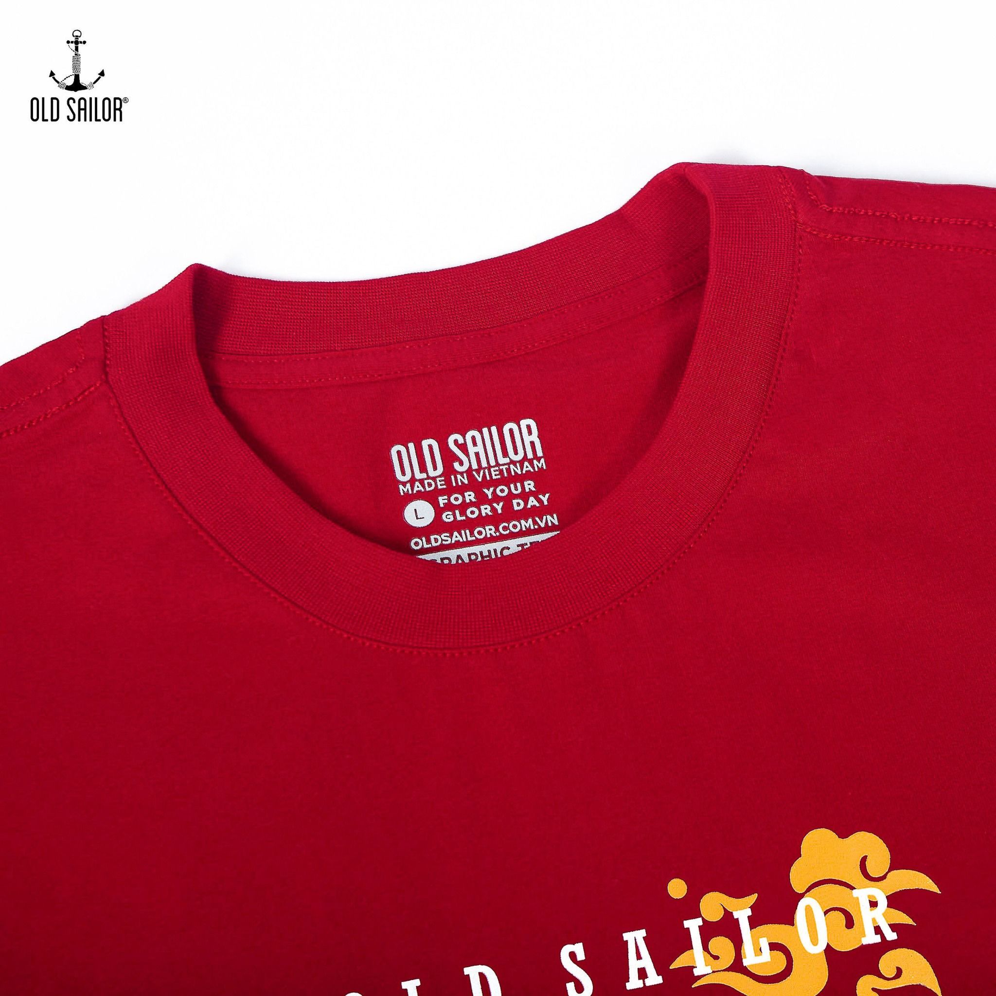  Áo thun in họa tiết Dragon Old Sailor - ATDO88578 - đỏ - Big Size Upto 5XL 