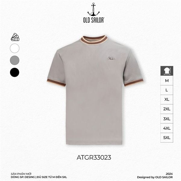  Áo Thun Signature Old Sailor - ATGR33023 - Big Size Upto 5XL 
