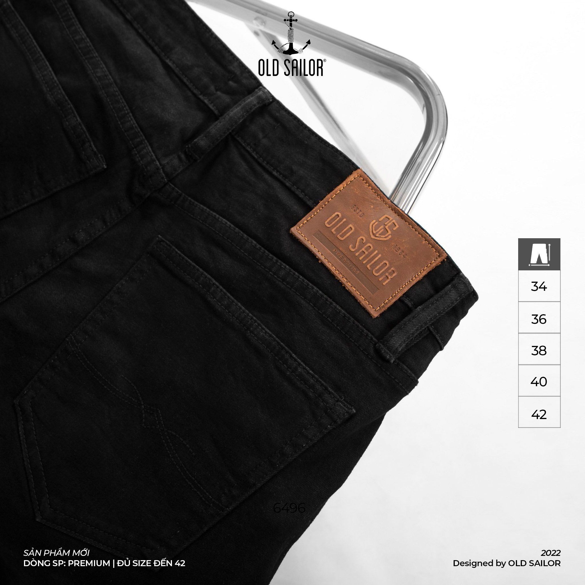  Quần Jean Nam Form Carrot Old Sailor - 6496 - Big size upto 42 