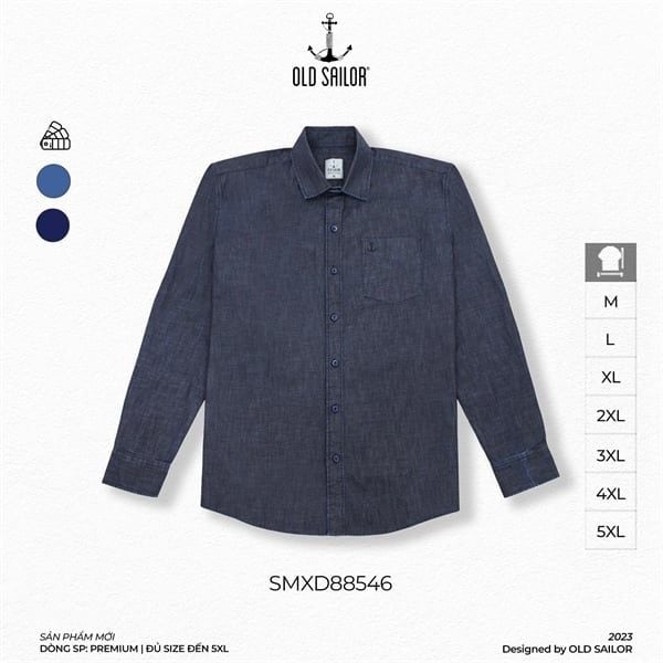  Áo khoác denim Old Sailor - SMXD88546 - Big Size Upto 5XL 
