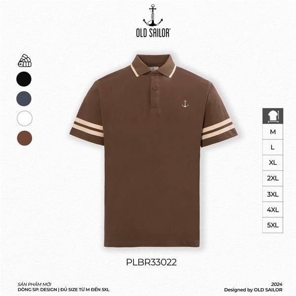 Áo Polo Nam Striped Old Sailor - PLBR33022 - Big Size Upto 5XL 