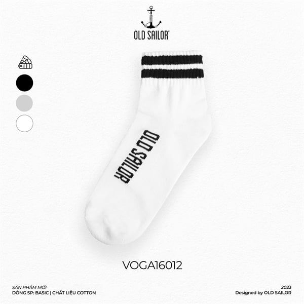  Vớ Cổ Trung Old Sailor - O.S.L MID SOCKS - VOGA16012 
