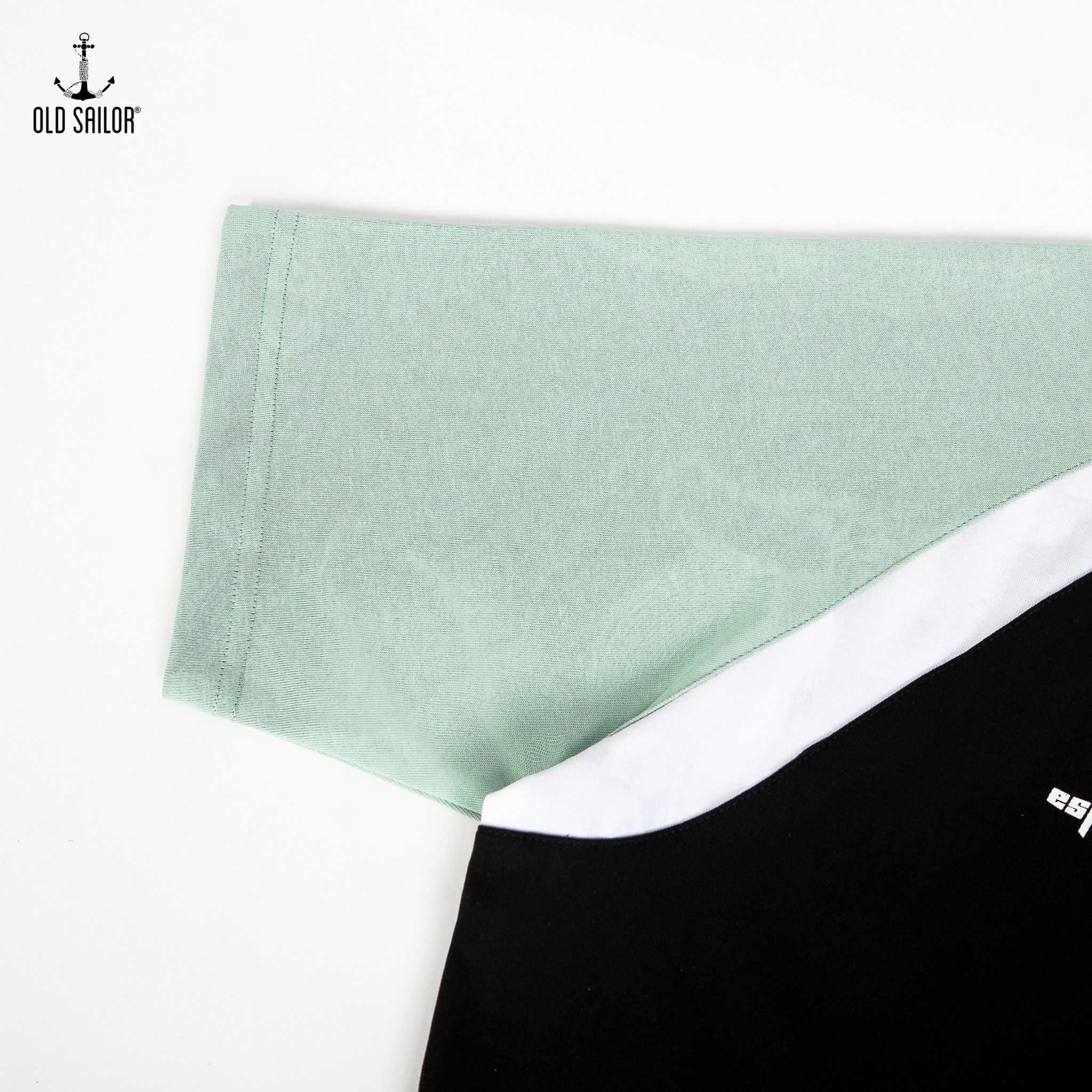  Áo polo block core Old Sailor - PLDE88575 - đen - Big size upto 5XL 