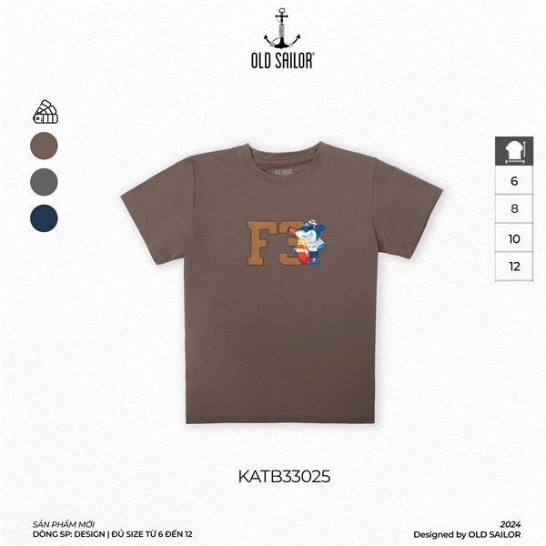 Áo Thun Trẻ Em Shark Agent Old Sailor - KATB 33025 