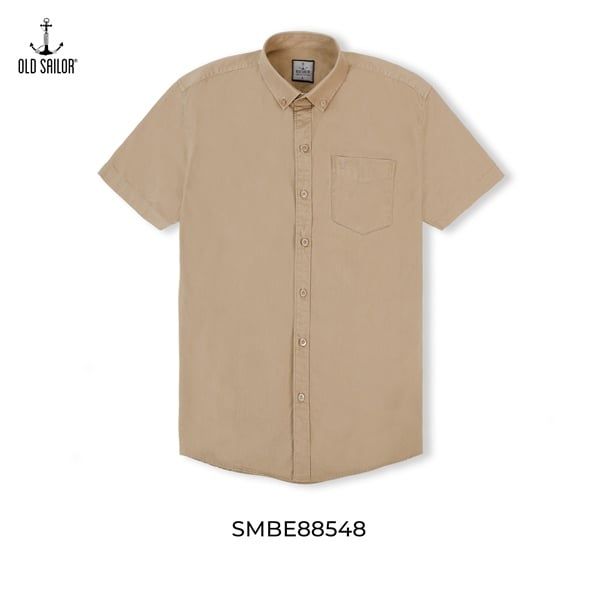  Áo sơ mi nam tay ngắn OldSailor - O.S.L KAKI SHIRT - SMBE88548 - beigie 