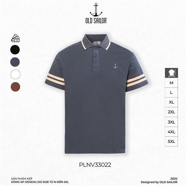  Áo Polo Nam Striped Old Sailor - PLNV33022 - Big Size Upto 5XL 