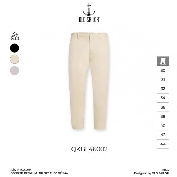  Quần Kaki Nam Eastic Premium Old Sailor - 46002 - Big Size Upto 44 