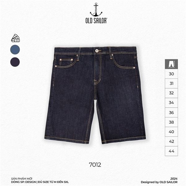  Quần Short Denim Old Sailor - 7012 - Big size upto 44 