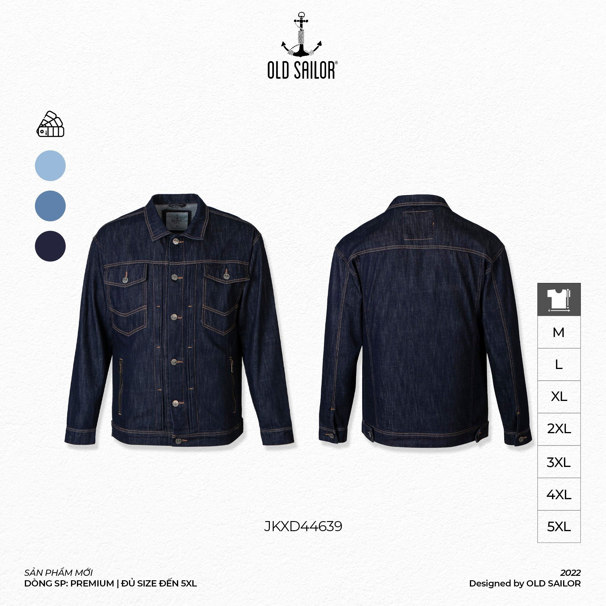  Áo Khoác Denim Phom oversize Old Sailor - JKXD 44639 - Big size upto 4XL 