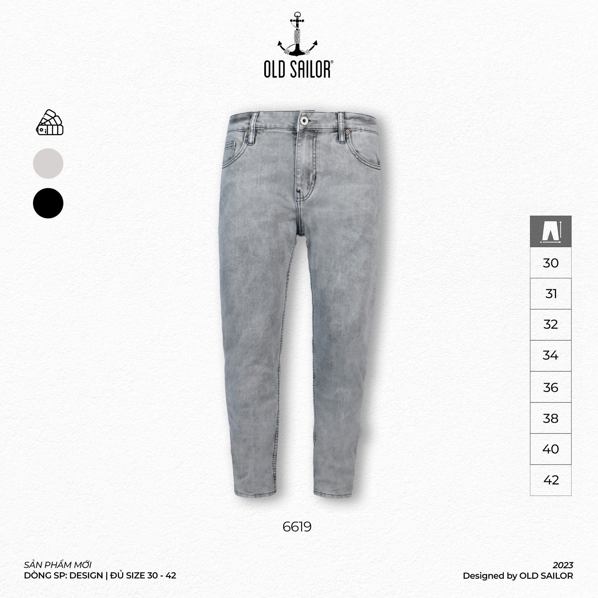  Quần Jean Nam Form Slimfit Old Sailor - 6619 - Big size upto 42 