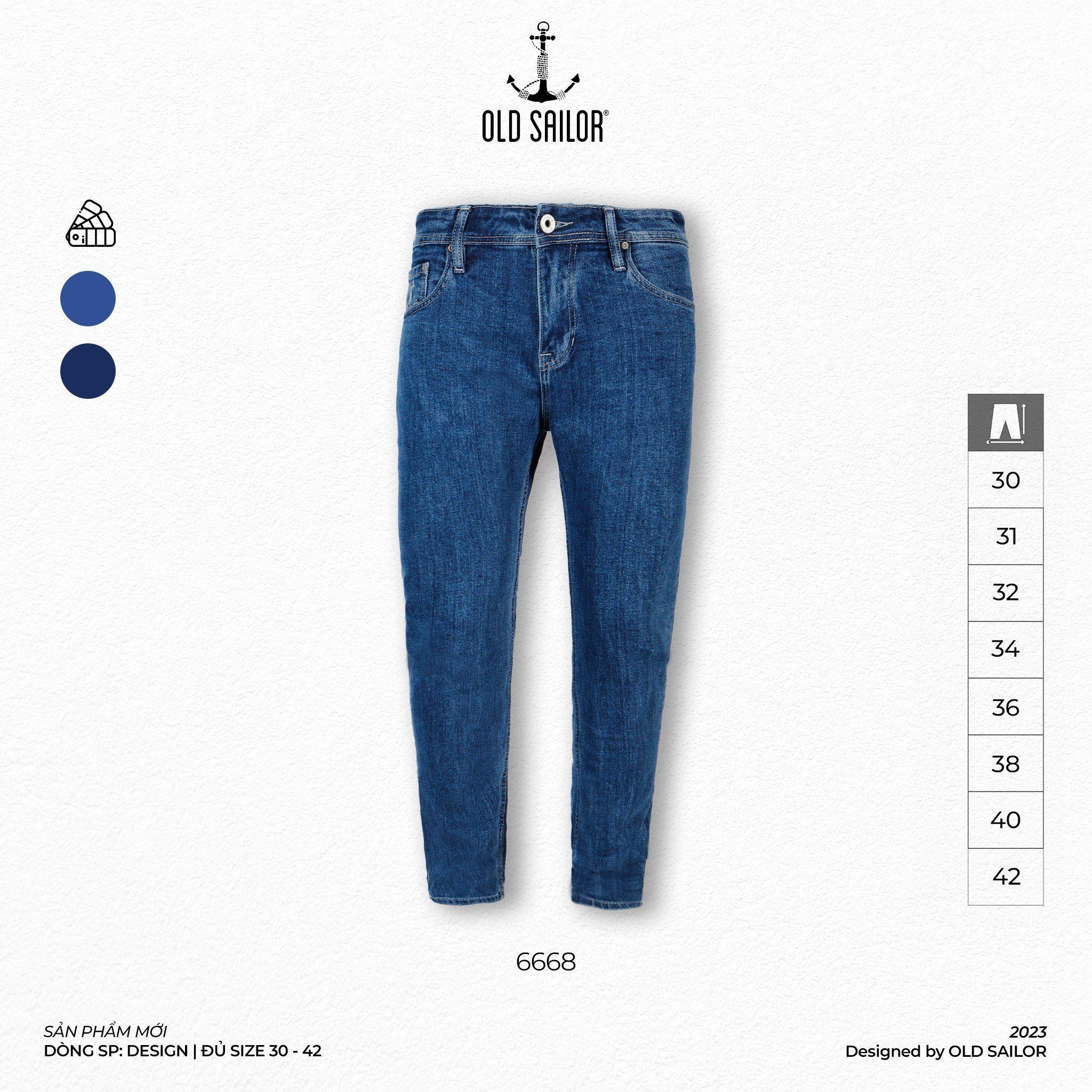  Quần Jean Form Slimfit Old Sailor - 6668 - Big size upto 42 