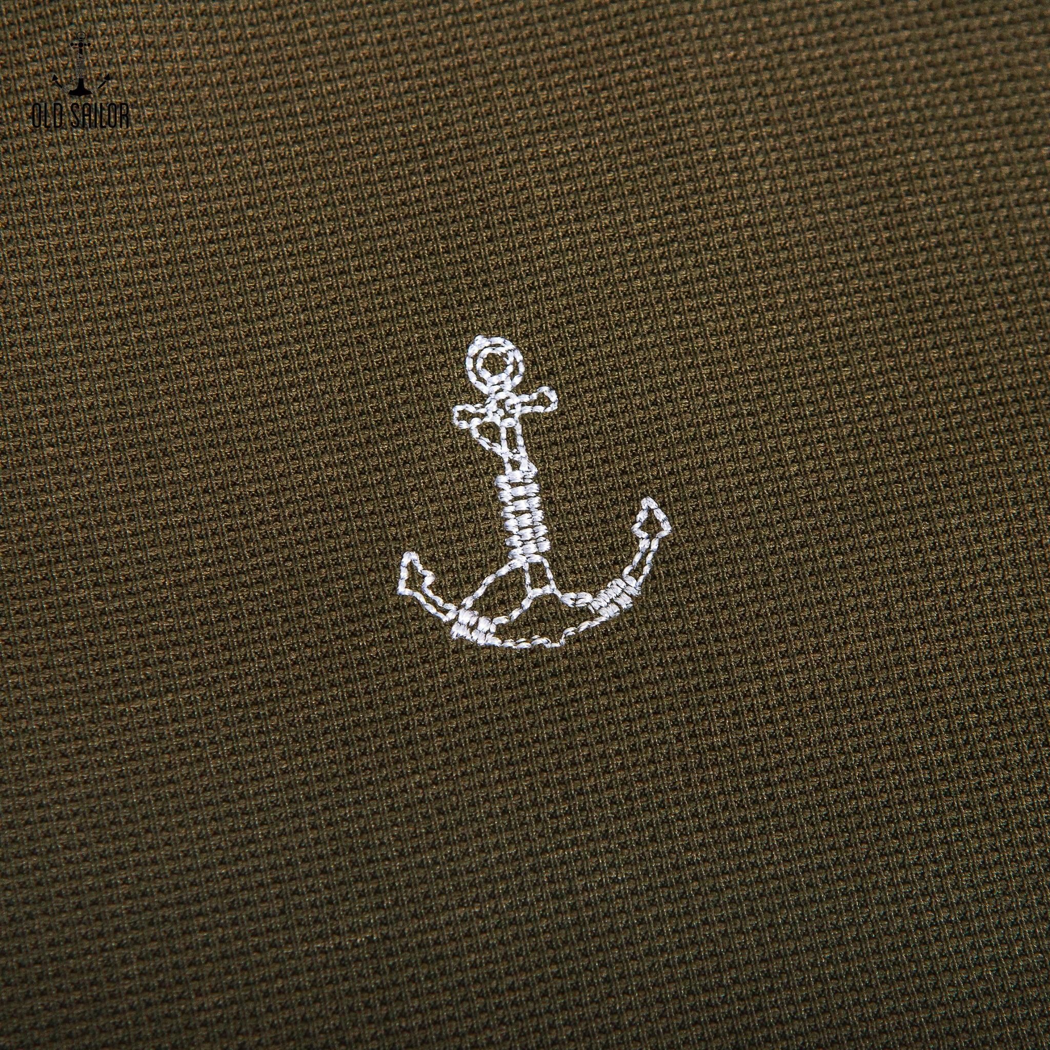  Áo polo mix Old Sailor - PLRE33010 - rêu - Big size upto 5XL 