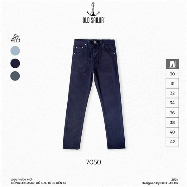  Quần Jeans Old Sailor Slim Fit - 7050 