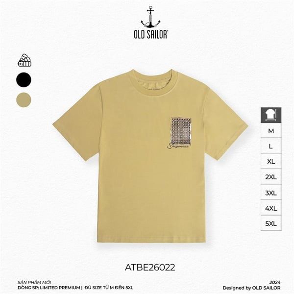  Áo Thun Nam Họa Tiết Retro Door Old Sailor - ATBE26022 - Big Size Upto 5XL 
