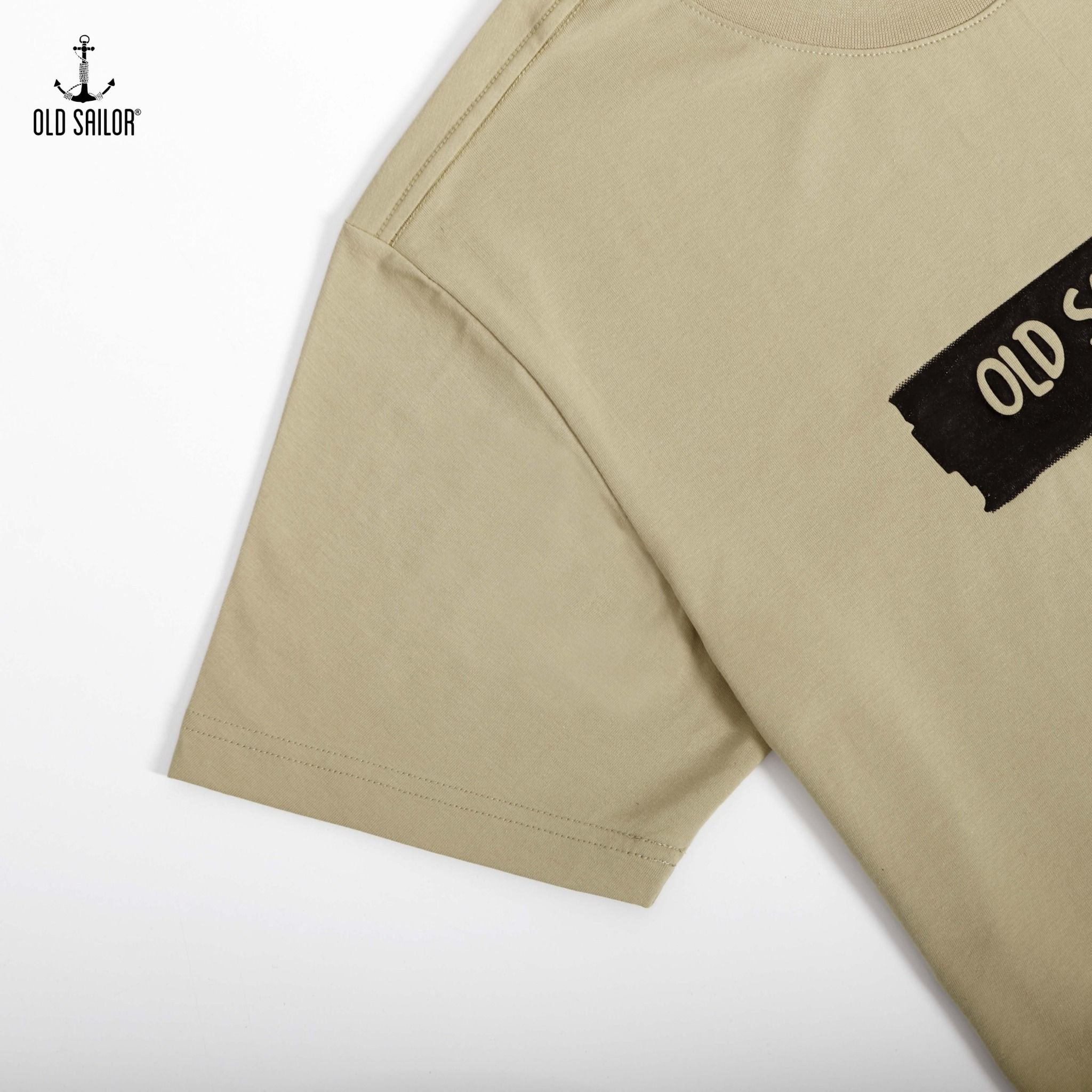  Áo thun nam in họa tiết Old Sailor - O.S.L TEE - GREY - ATXA88537 - xám - Big size upto 5XL 