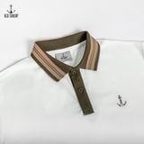  Áo polo mix Old Sailor - PLGA33010 - trắng - Big size upto 5XL 