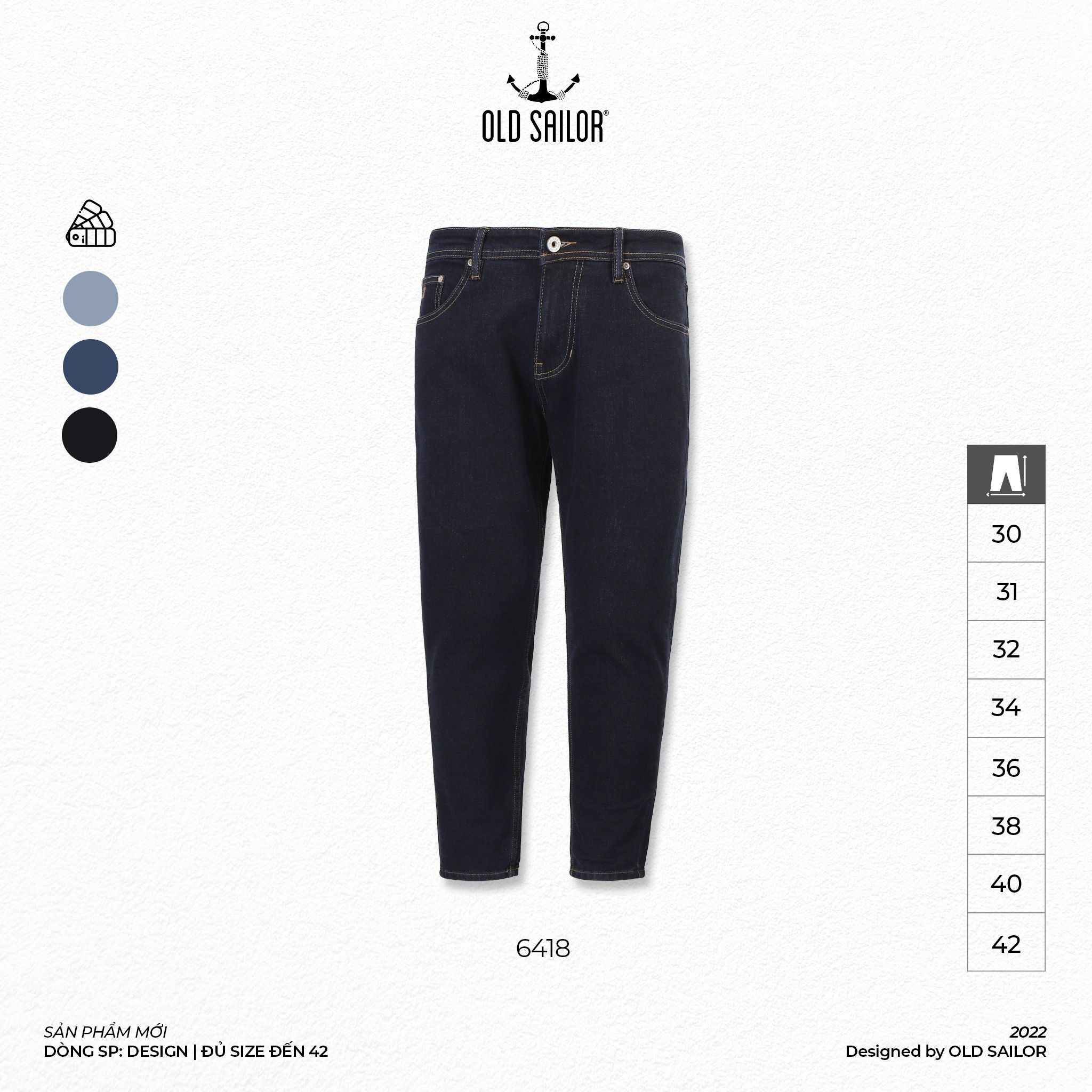  Quần Jean Form Carrot Old Sailor - 6418 - Big size upto 42 