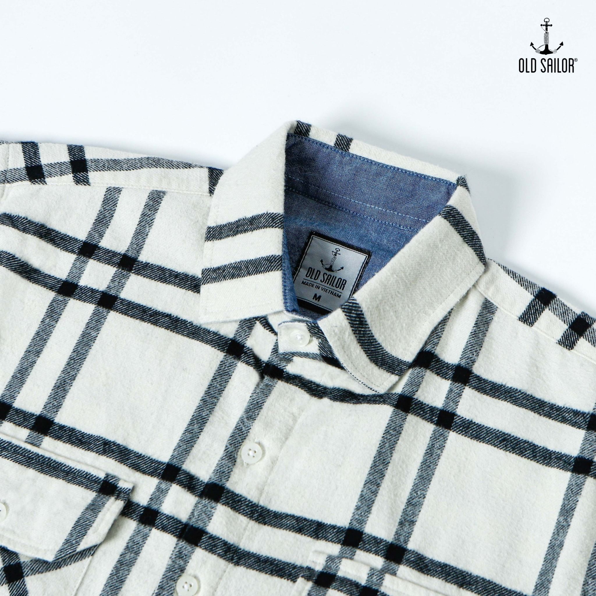 Sơ mi kẻ sọc nam Old Sailor - SMKE88521 - Big size upto 5XL 
