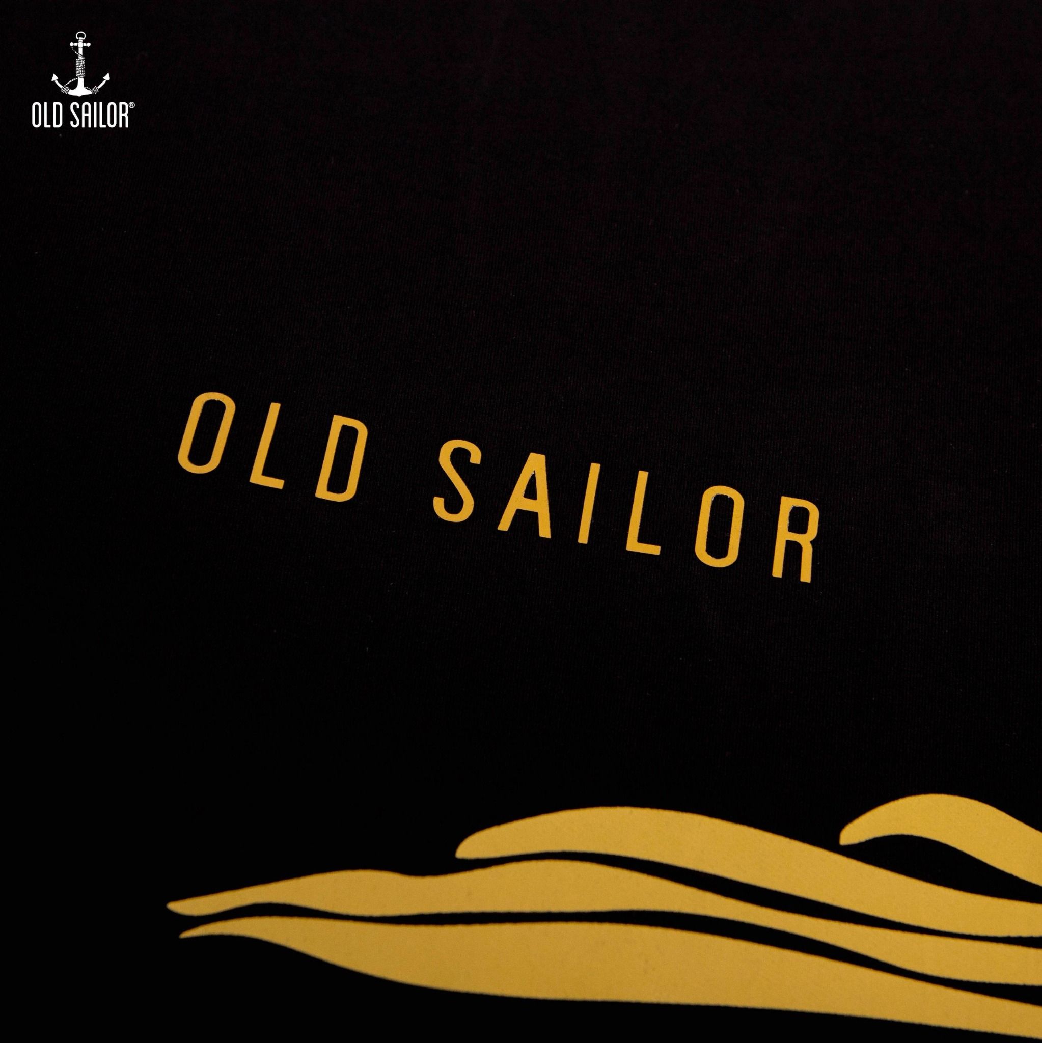  Áo thun họa tiết Palm Old Sailor - Black - ATDE26020 - đen - Big Size Upto 5XL 