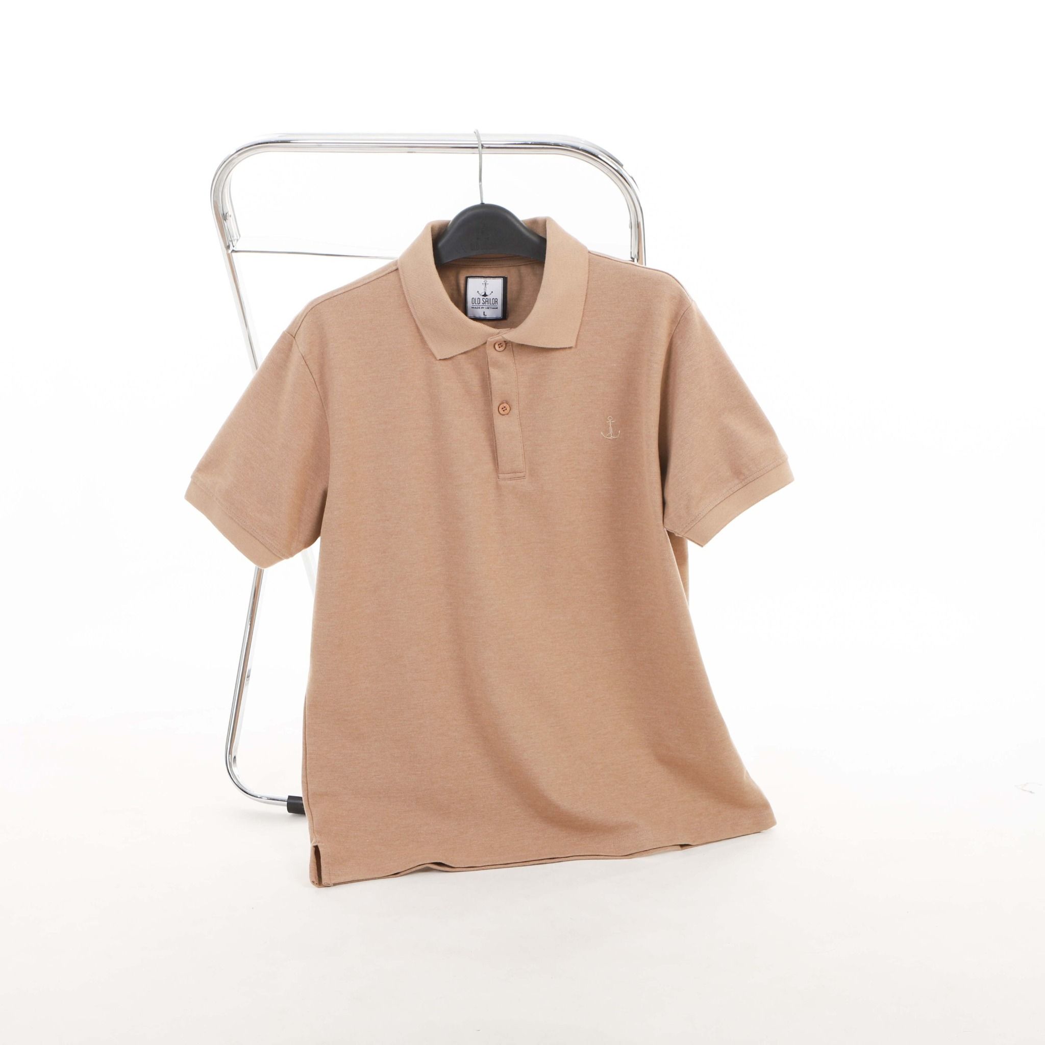  Áo polo basic nam Old Sailor - O.S.L BASIC PREMIUM POLO - BROWN - PLCF99002 - cà phê - Big size upto 5XL - KM50 