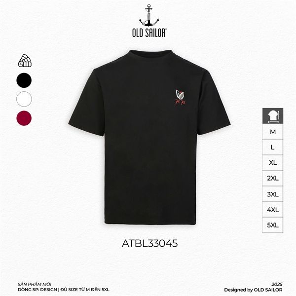  Áo Thun Nam Tick Tack Old Sailor - ATBL 33045 - Big Size Upto 5XL 