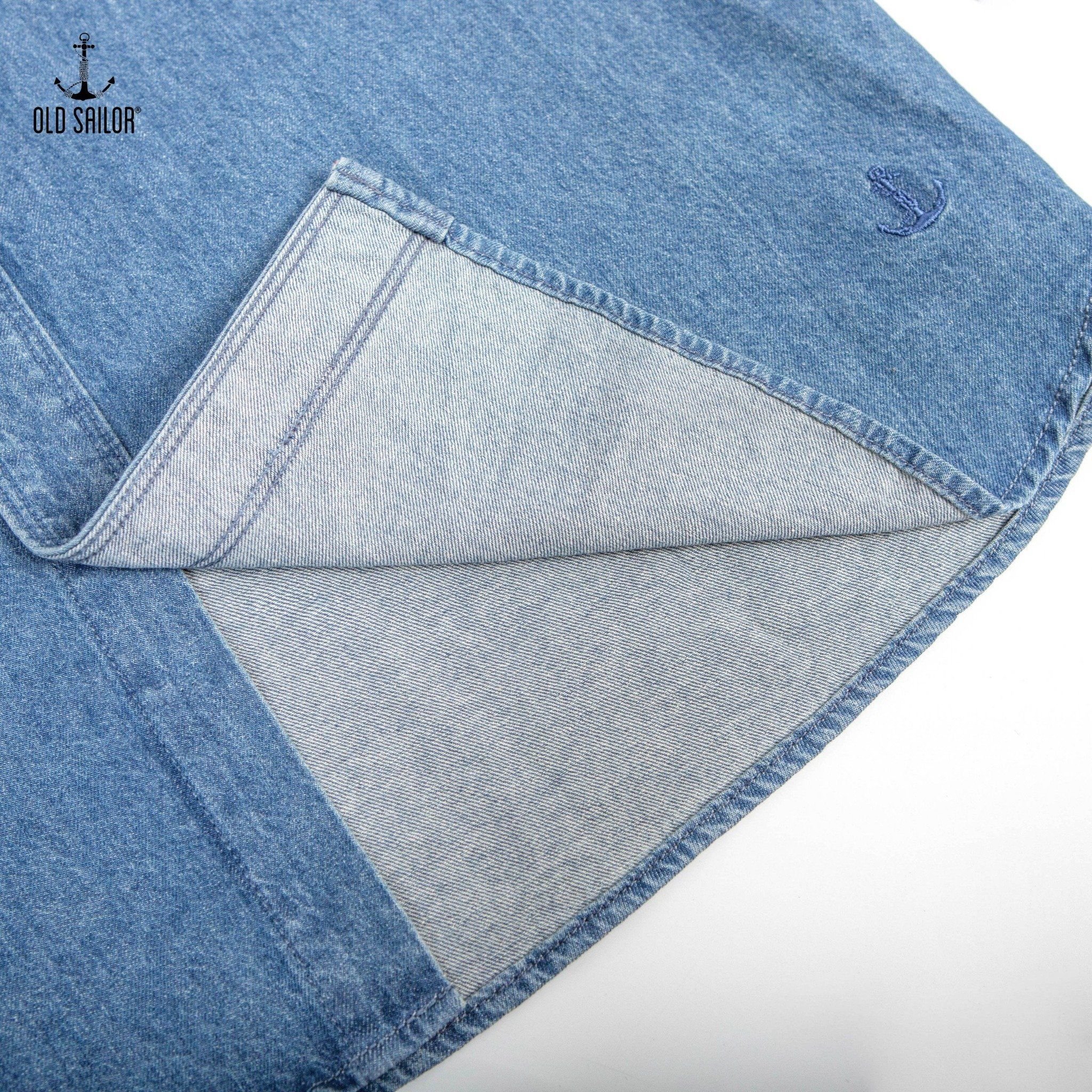  Áo sơ mi denim Old Sailor - SMXD35001 - xanh đậm - Big Size Upto 5XL - 2023 
