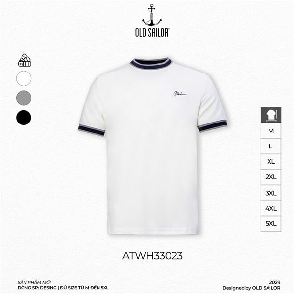  Áo Thun Signature Old Sailor - ATWH33023 - Big Size Upto 5XL 