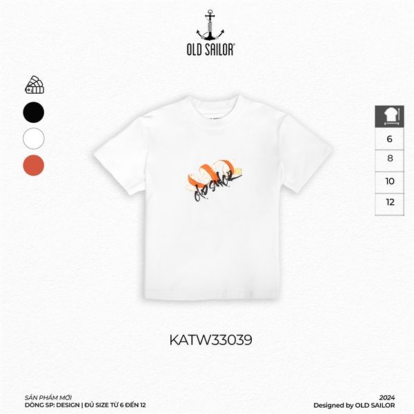  Áo Thun Trẻ Em Quấn Quýt Old Sailor - KATW 33039 